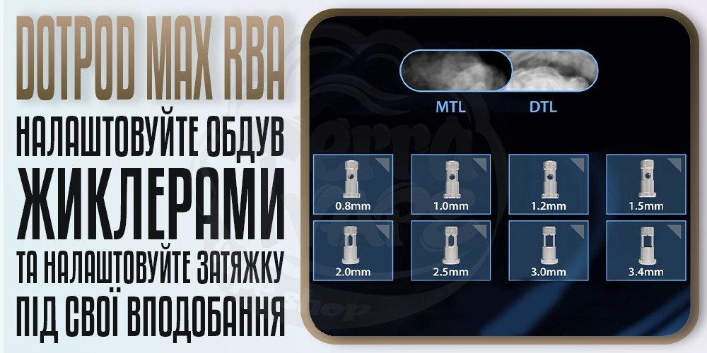 Нижні обдув в dotMod dotPod Max RBA